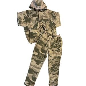 Cabela's Outfitter Camo Green Seclusion 3D Reversible 2-PC Hunting Jacket Pants